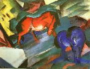 Franz Marc Red and Blue Horse USA oil painting artist
